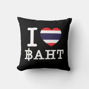 I Heart (Love) Baht Kussen