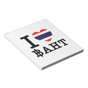 I Heart (Love) Baht Notitieblok