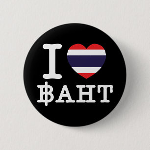 I Heart (Love) Baht Ronde Button 5,7 Cm