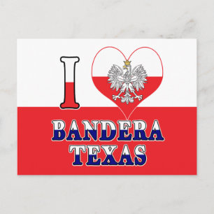 I Heart Love Bandera Texas Briefkaart