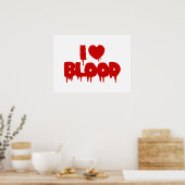 I HEART [LOVE] BLOEDPOSTER POSTER (Keuken)