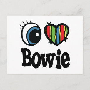 I Heart (Love) Bowie Briefkaart