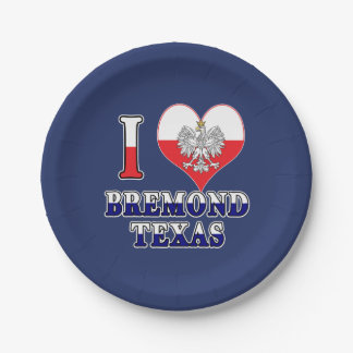 I Heart Love Bremond Texas Papieren Bordje
