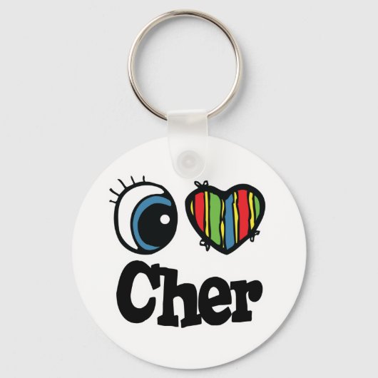 I Heart (Love) Cher Sleutelhanger (Voorkant)