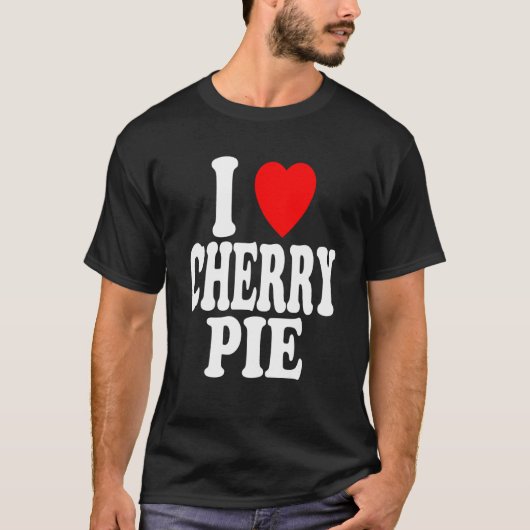 I Heart (Love) Cherry Pie T-shirt (Voorkant)