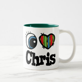 I Heart (Love) Chris Tweekleurige Koffiemok