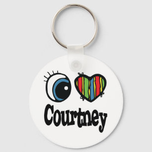 I Heart (Love) Courtney Sleutelhanger