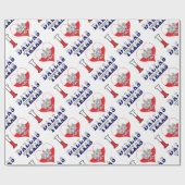 I Heart Love Dallas Texas Cadeaupapier (Vlak)