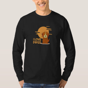 I Heart Love Dog Proud Pet Rescuer Dierenvriend T-shirt