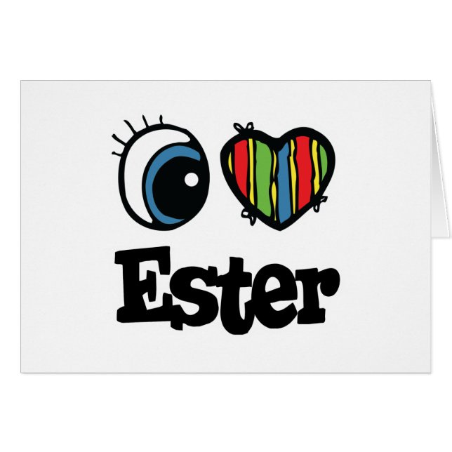 I Heart (Love) Ester (Devant horizontal)