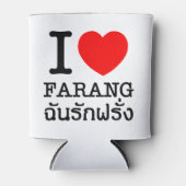 I Heart (Love) Farang Blikjeskoeler (Voorkant)