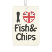 I Heart [Love] Fish & Chips Luchtverfrisser (Achterkant)