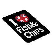 I Heart [Love] Fish & Chips Magneet (Rechterzijde)