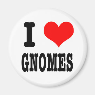 I HEART (LOVE)-gnomen Magneet