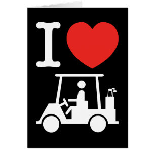 I Heart (Love) Golf Cart