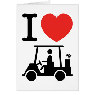 I Heart (Love) Golf Cart