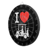 I Heart (Love) Golf Cart Dartbord (Voorkant Rechts)
