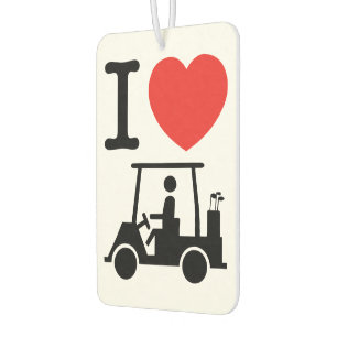 I Heart (Love) Golf Cart Luchtverfrisser