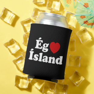 I Heart (Love) Iceland [Ég Elska Ísland] IJslands Blikjeskoeler