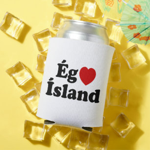 I Heart (Love) Iceland [Ég Elska Ísland] IJslands Blikjeskoeler