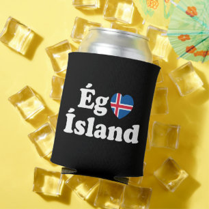 I Heart (Love) Iceland [Ég Elska Ísland] IJslands Blikjeskoeler