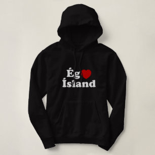 I Heart (Love) Iceland [Ég Elska Ísland] IJslands Hoodie
