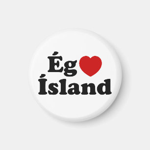 I Heart (Love) Iceland [Ég Elska Ísland] IJslands Magneet