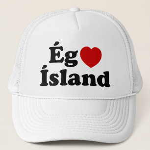 I Heart (Love) Iceland [Ég Elska Ísland] IJslands Trucker Pet