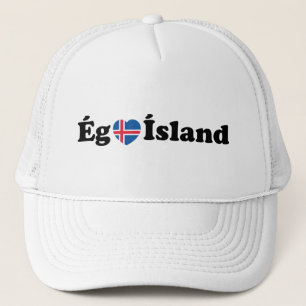 I Heart (Love) Iceland [Ég Elska Ísland] IJslands Trucker Pet