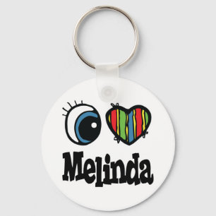 I Heart (Love) Melinda Sleutelhanger