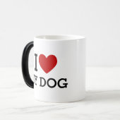I Heart Love My Dog Mug – Cute Pet Lover Gift (Devant gauche)