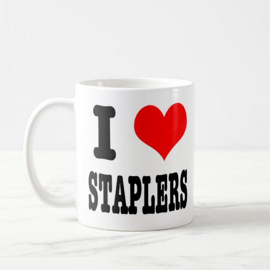 I HEART (LOVE) nietjes Koffiemok (Links)