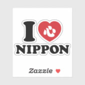 I HEART [LOVE] NIPPON STICKER (Vel)
