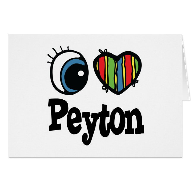 I Heart (Love) Peyton (Devant horizontal)