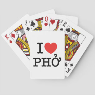 I Heart (Love) Pho Pokerkaarten
