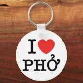 I Heart (Love) Pho Sleutelhanger (Voorkant)