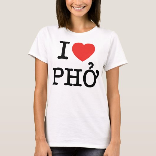 I Heart (Love) Pho T-shirt (Voorkant)