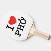 I Heart (Love) Pho Tafeltennisbatje (Zijkant)