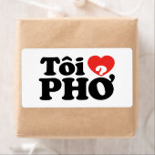 I Heart (Love) Pho (Tôi ❤ PHỞ) Vietnamese taal Etiket (Insitu)