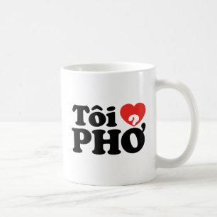 I Heart (Love) Pho (Tôi ❤ PHỞ) Vietnamese taal Koffiemok
