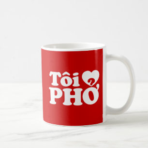 I Heart (Love) Pho (Tôi ❤ PHỞ) Vietnamese taal Koffiemok