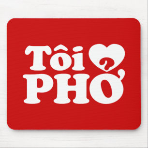 I Heart (Love) Pho (Tôi ❤ PHỞ) Vietnamese taal Muismat