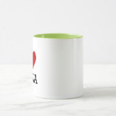 I Heart Love Pizza Mug – Funny Pizza Lover Gift (Centre)