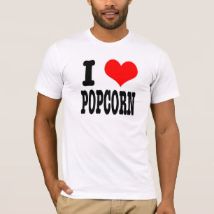 I HEART (LOVE) POPCORN T-SHIRT