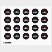 I Heart Love Protein Ronde Sticker (Vel)
