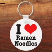 I HEART (LOVE) ramen noedels Sleutelhanger (Voorkant)
