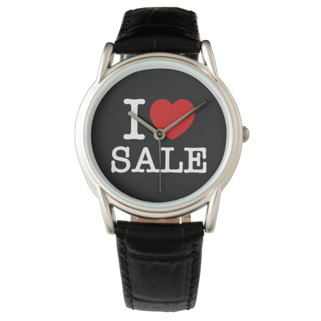 I Heart [Love] Sale Horloge (Voorkant)