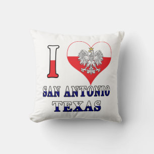 I Heart Love San Antonio Texas Kussen
