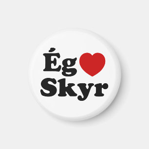 I Heart (Love) Skyr [Ég Elska Skyr] IJslands Magneet
