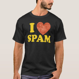 I Heart Love Spam Canked Pork Food Spam T-shirt